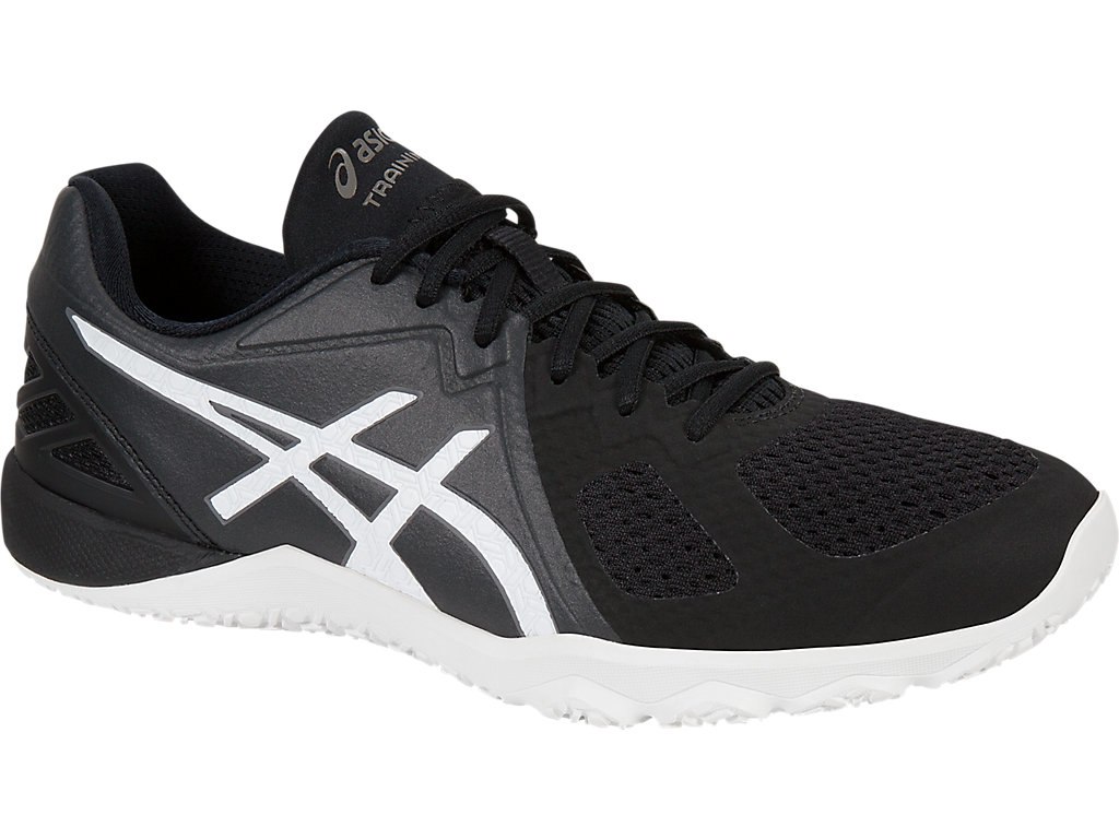 Asics Conviction X Training Shoes For Men Black/White 641WQHFZ