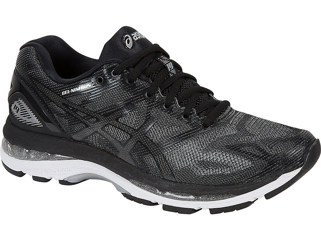 Asics Gel-Nimbus 19 Running Shoes For Women Black/Silver 645EAJFK