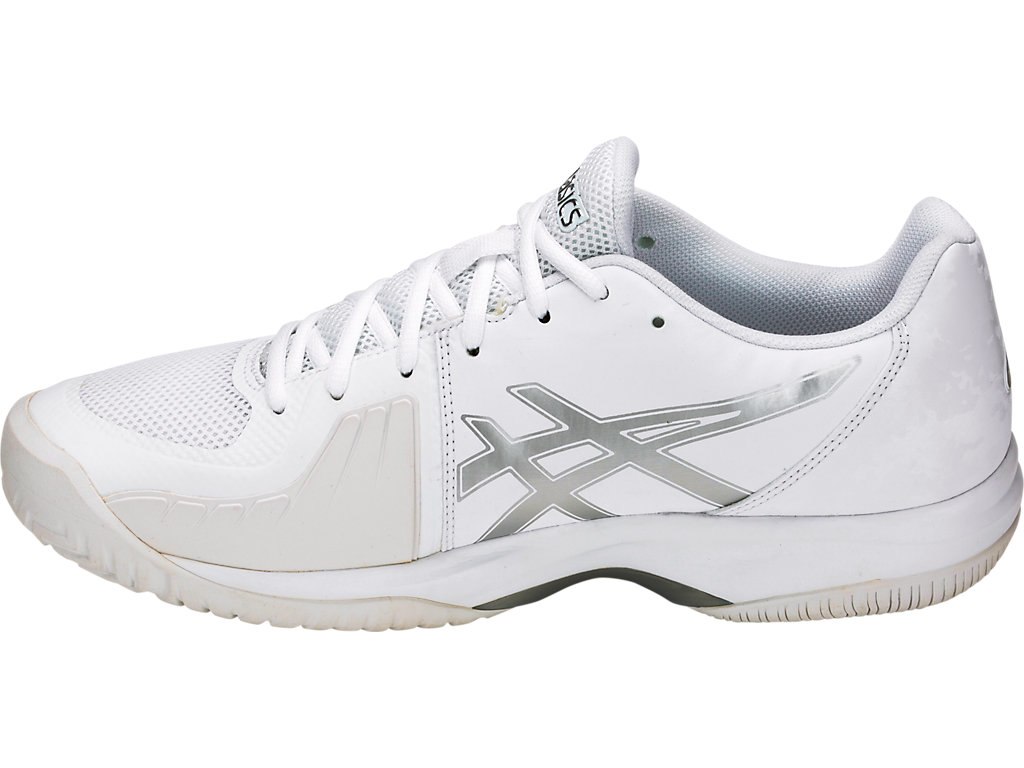 Asics Gel-Court Tennis Shoes For Men White/Silver 650XBDYA