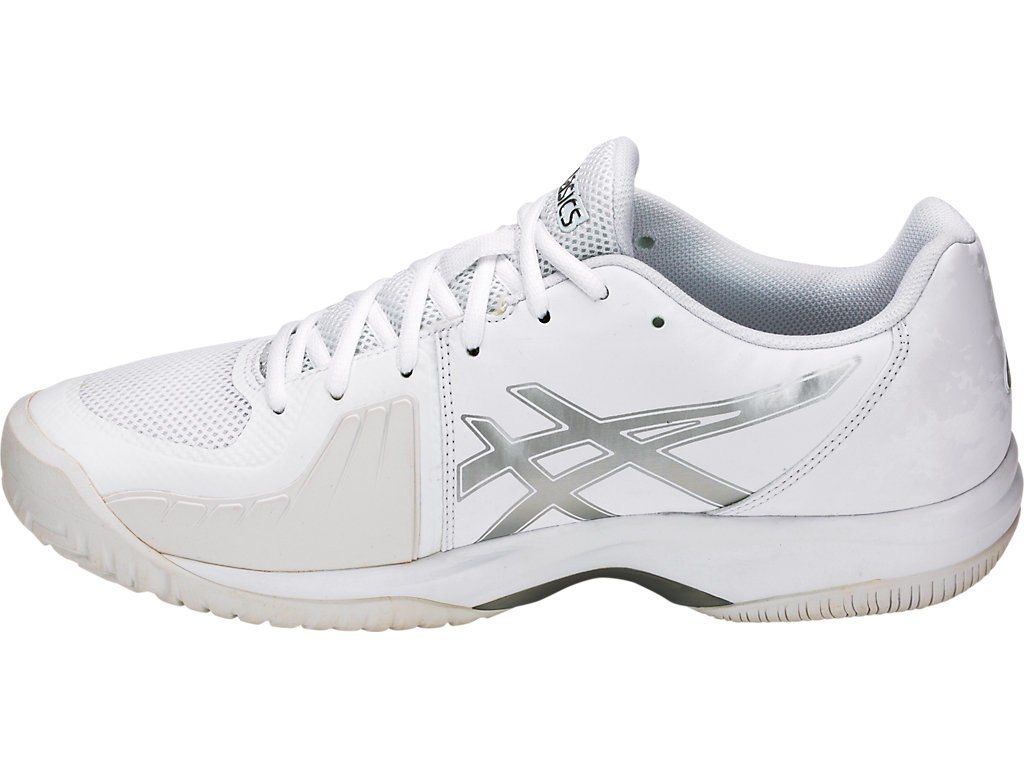 Asics Gel-Court Tennis Shoes For Men White/Silver 650XBDYA