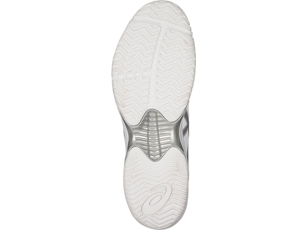 Asics Gel-Court Tennis Shoes For Men White/Silver 650XBDYA