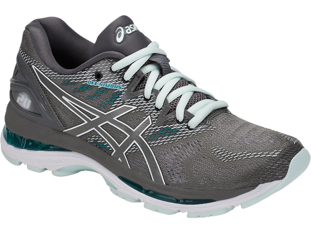 Asics Gel-Nimbus 20 Running Shoes For Women Dark Grey/Dark Grey 662TNBBP
