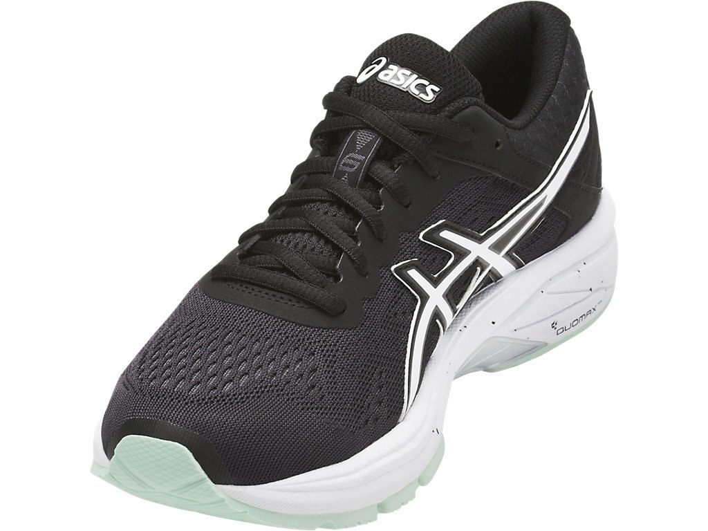 Asics Gt-1000 6 Running Shoes For Women Black/White 681DEQBO
