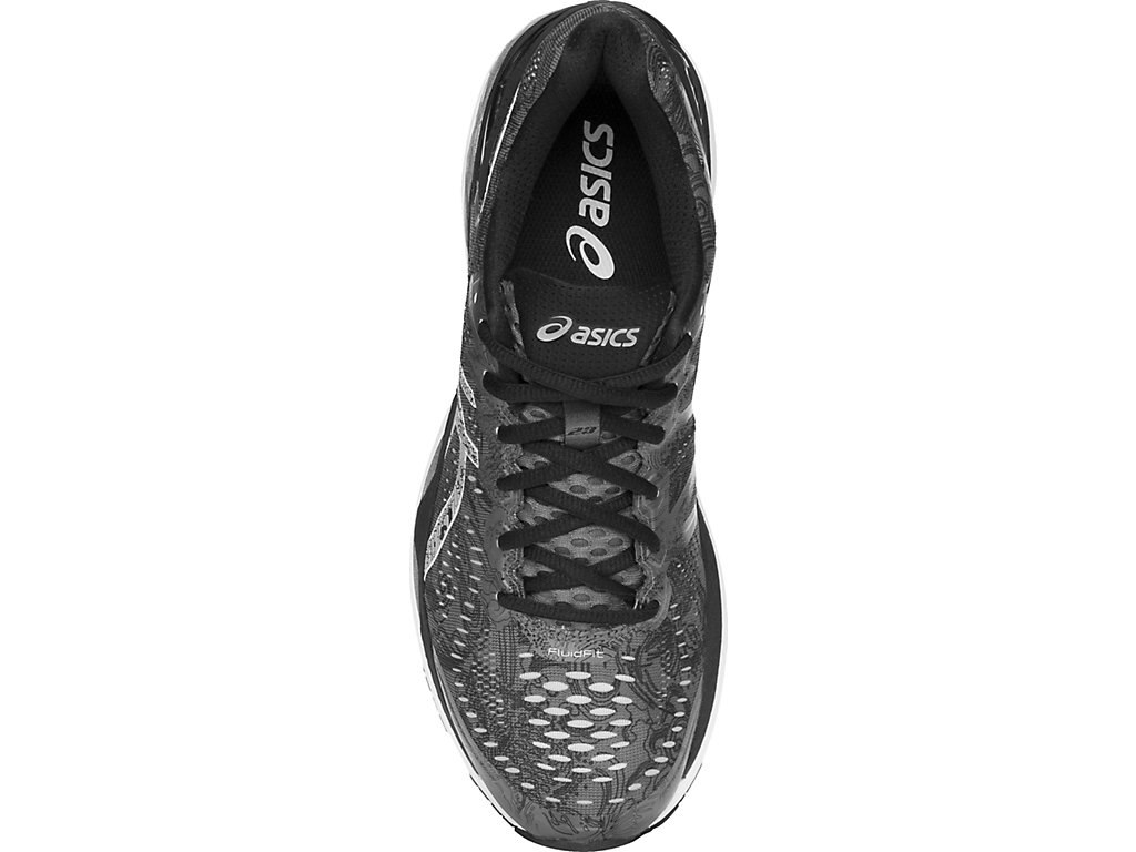 Asics Gel-Kayano 23 Running Shoes For Men Dark Grey/Silver 688GVJHJ