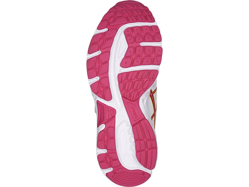 Asics Pre-Contend 4 Ps Running Shoes For Kids White/Pink/Green 692HIZJF