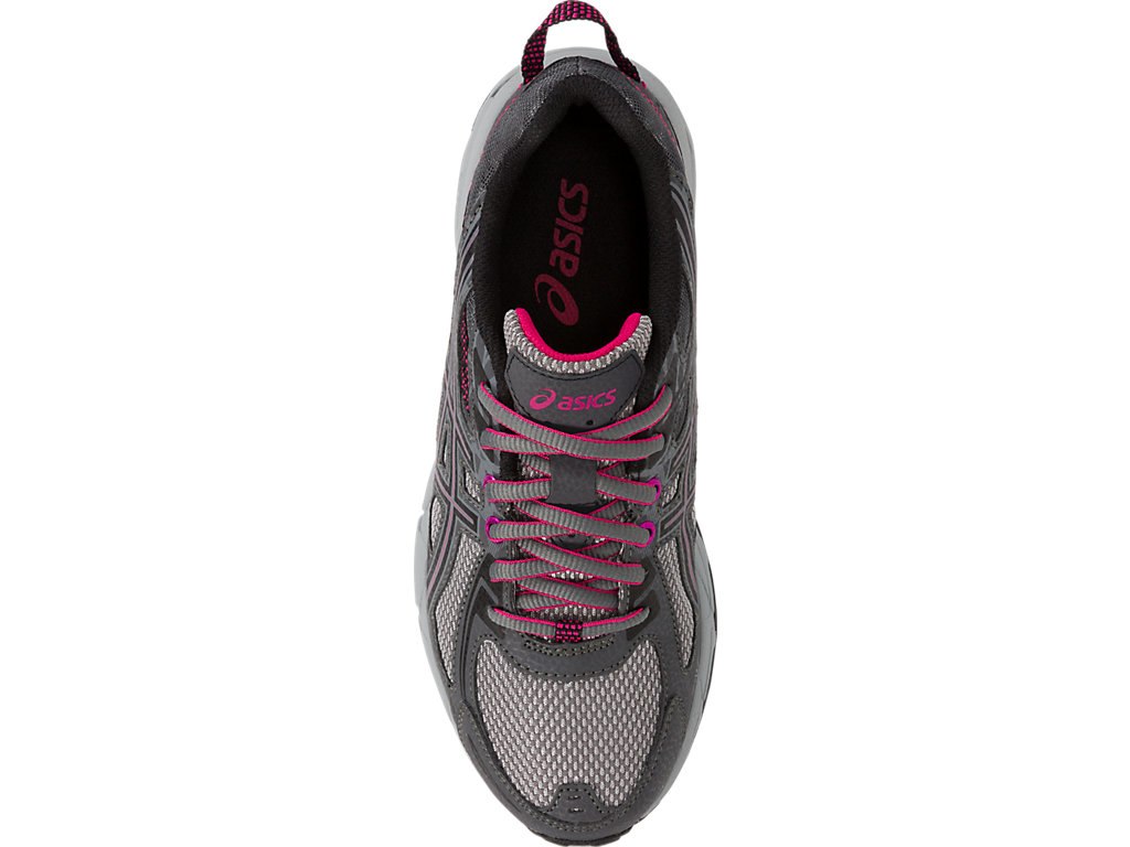 Asics Gel-Venture 6 Running Shoes For Women Dark Grey/Black/Pink Peacock 695AHVDZ