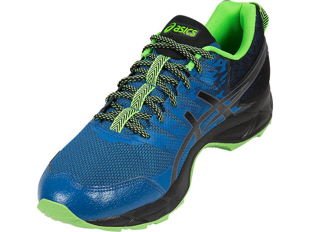 Asics Gel-Sonoma 3 Running Shoes For Men Blue/Black/Green 697TUSVW