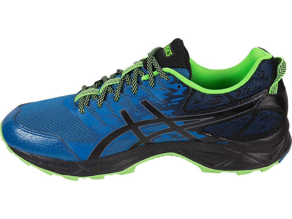Asics Gel-Sonoma 3 Running Shoes For Men Blue/Black/Green 697TUSVW