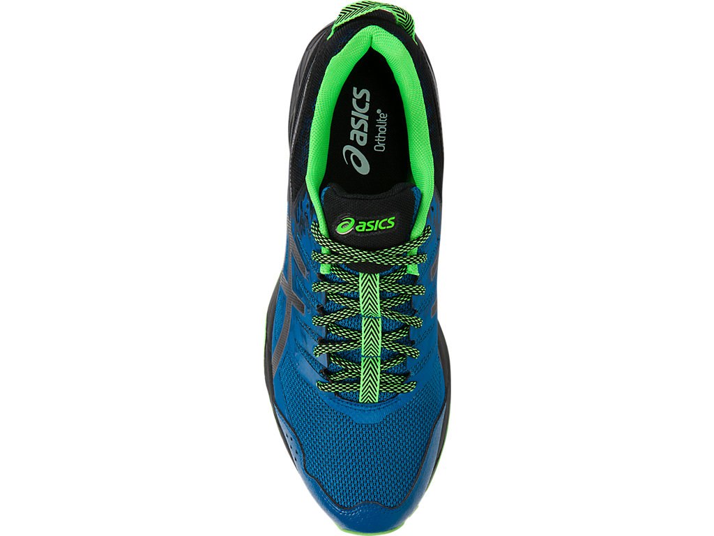 Asics Gel-Sonoma 3 Running Shoes For Men Blue/Black/Green 697TUSVW
