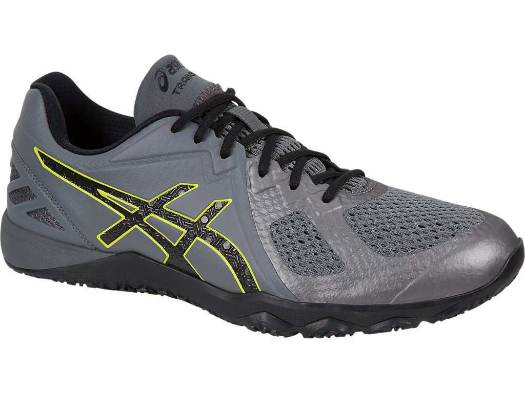 Asics Conviction X Training Shoes For Men Dark Grey/Black/Green 708CYMCL