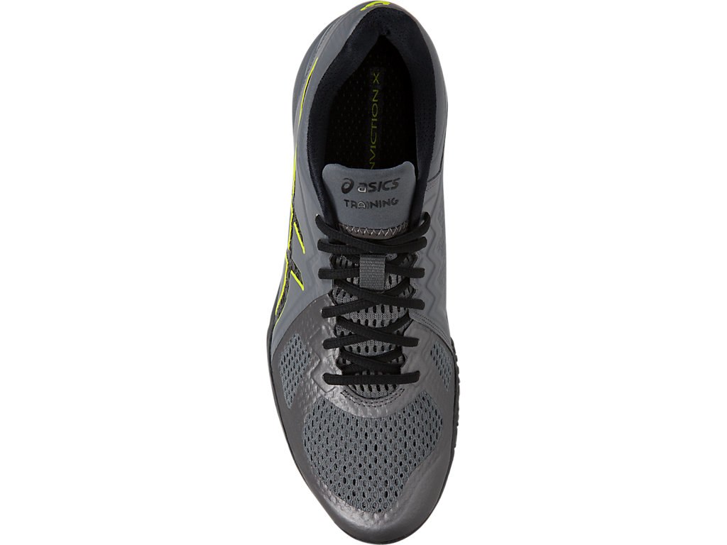 Asics Conviction X Training Shoes For Men Dark Grey/Black/Green 708CYMCL