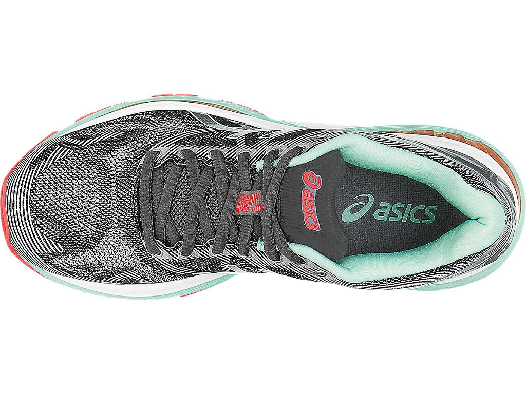 Asics Gel-Nimbus 19 Running Shoes For Women Dark Grey/White/Coral 708EUBQU
