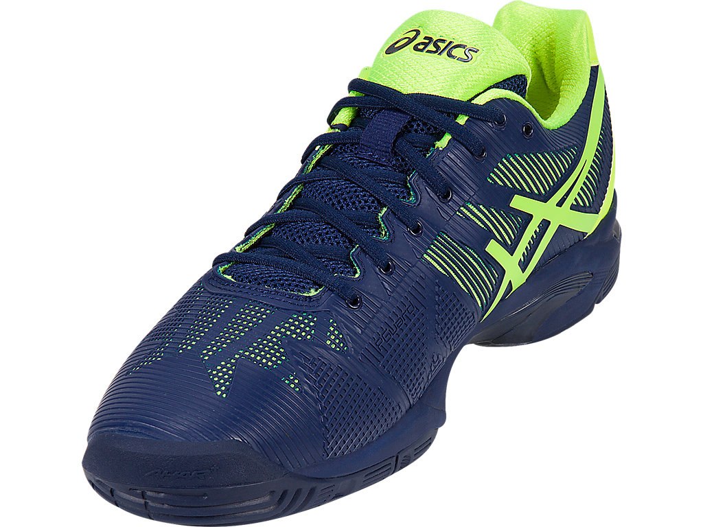 Asics Gel-Solution Speed 3 Tennis Shoes For Men Indigo Blue/Yellow 709XXNIM