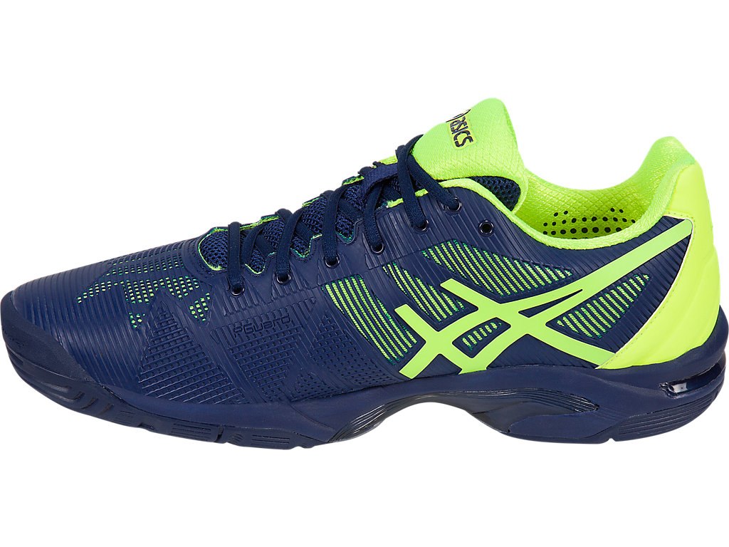 Asics Gel-Solution Speed 3 Tennis Shoes For Men Indigo Blue/Yellow 709XXNIM