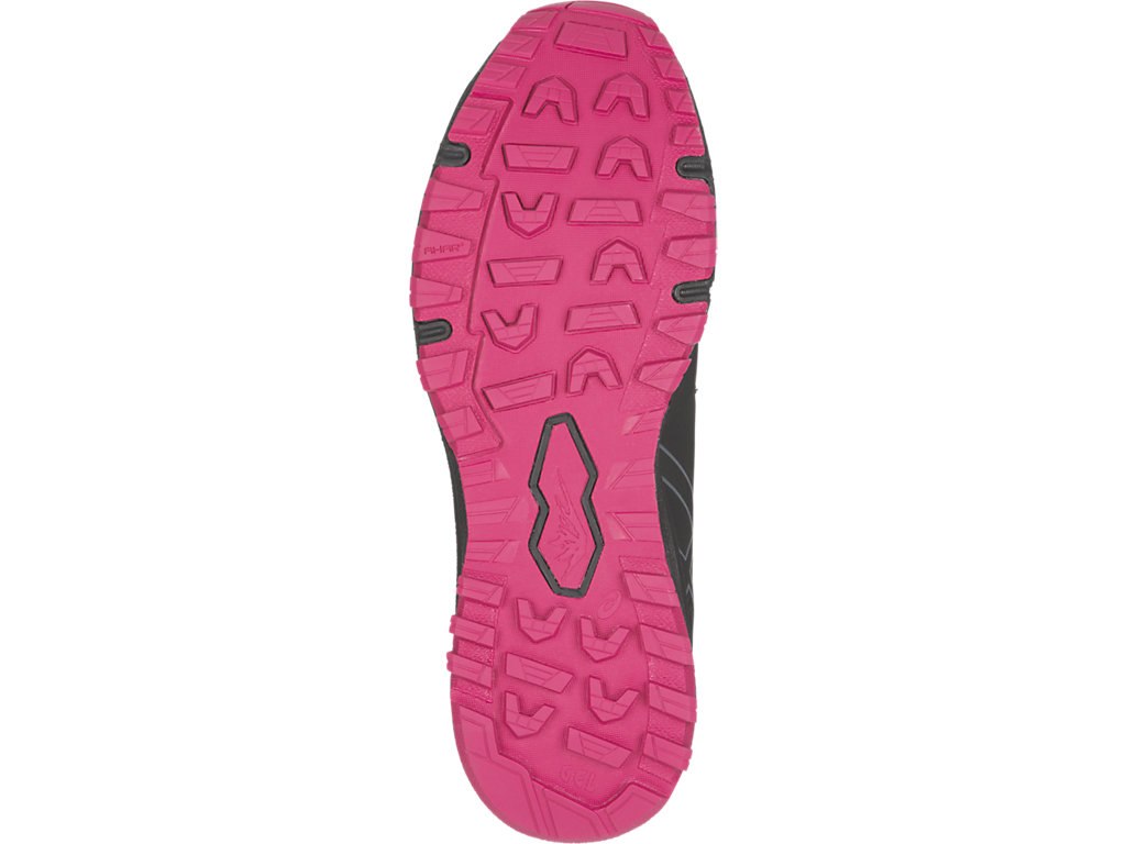 Asics Gel-Fujirado Running Shoes For Women Black/Dark Grey/Pink 714UNGOF