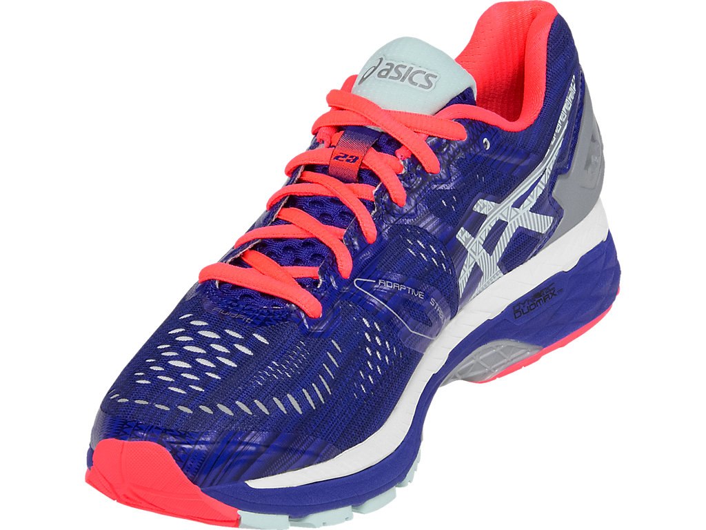 Asics Gel-Kayano 23 Running Shoes For Women Blue/Silver/Coral 724CPHVC