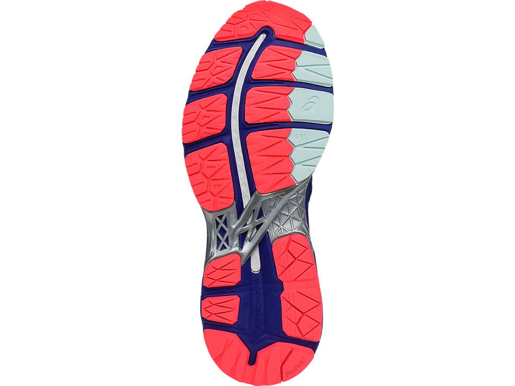 Asics Gel-Kayano 23 Running Shoes For Women Blue/Silver/Coral 724CPHVC