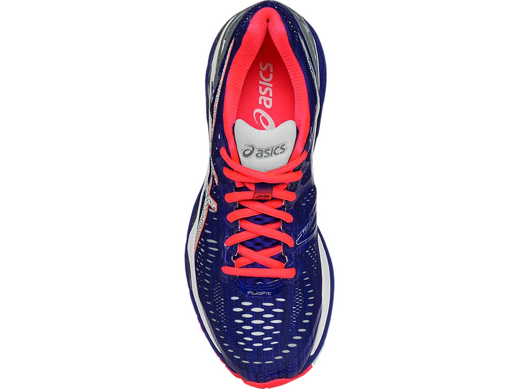 Asics Gel-Kayano 23 Running Shoes For Women Blue/Silver/Coral 724CPHVC