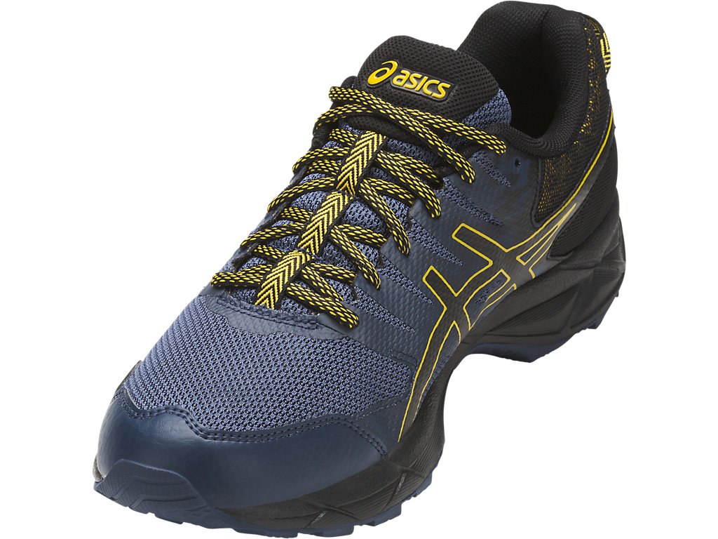 Asics Gel-Sonoma 3 Running Shoes For Men Blue/Black/Gold 727PUNUV