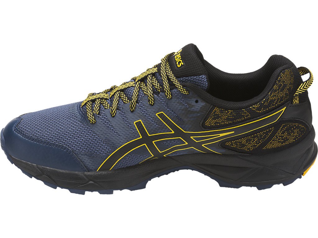 Asics Gel-Sonoma 3 Running Shoes For Men Blue/Black/Gold 727PUNUV