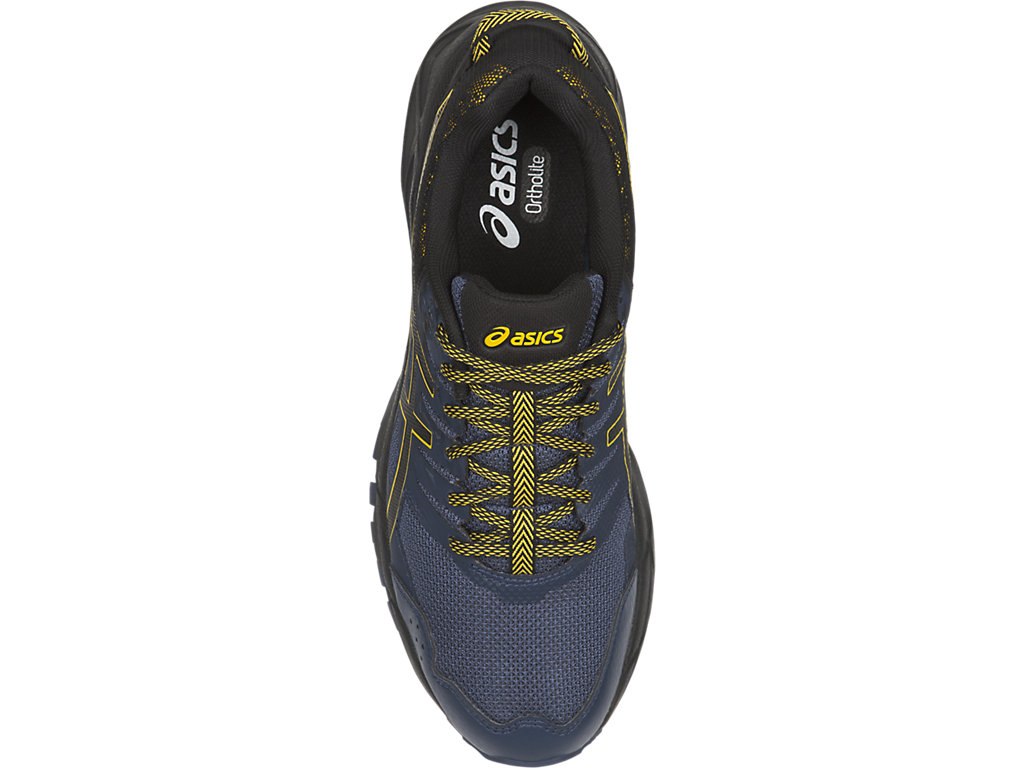 Asics Gel-Sonoma 3 Running Shoes For Men Blue/Black/Gold 727PUNUV