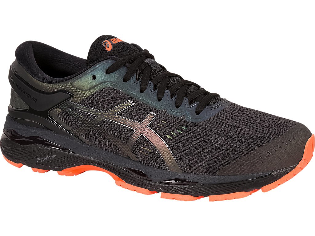Asics Gel-Kayano 24 Running Shoes For Men Black 729DGZCR