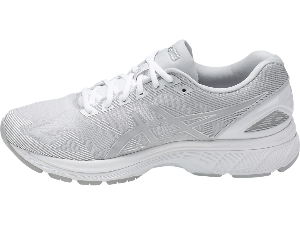 Asics Gel-Nimbus 19 Running Shoes For Men Grey/Silver/White 729PWORC