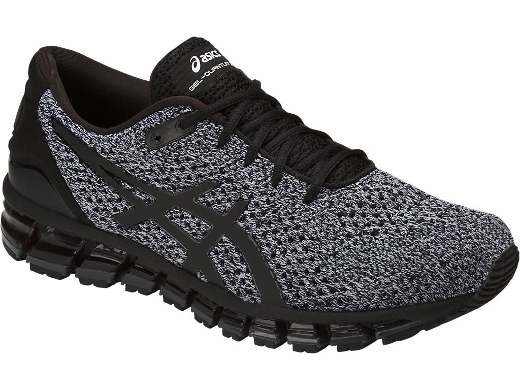 Asics Gel-Quantum 360 Running Shoes For Men Black/White/Black 730NHFEA