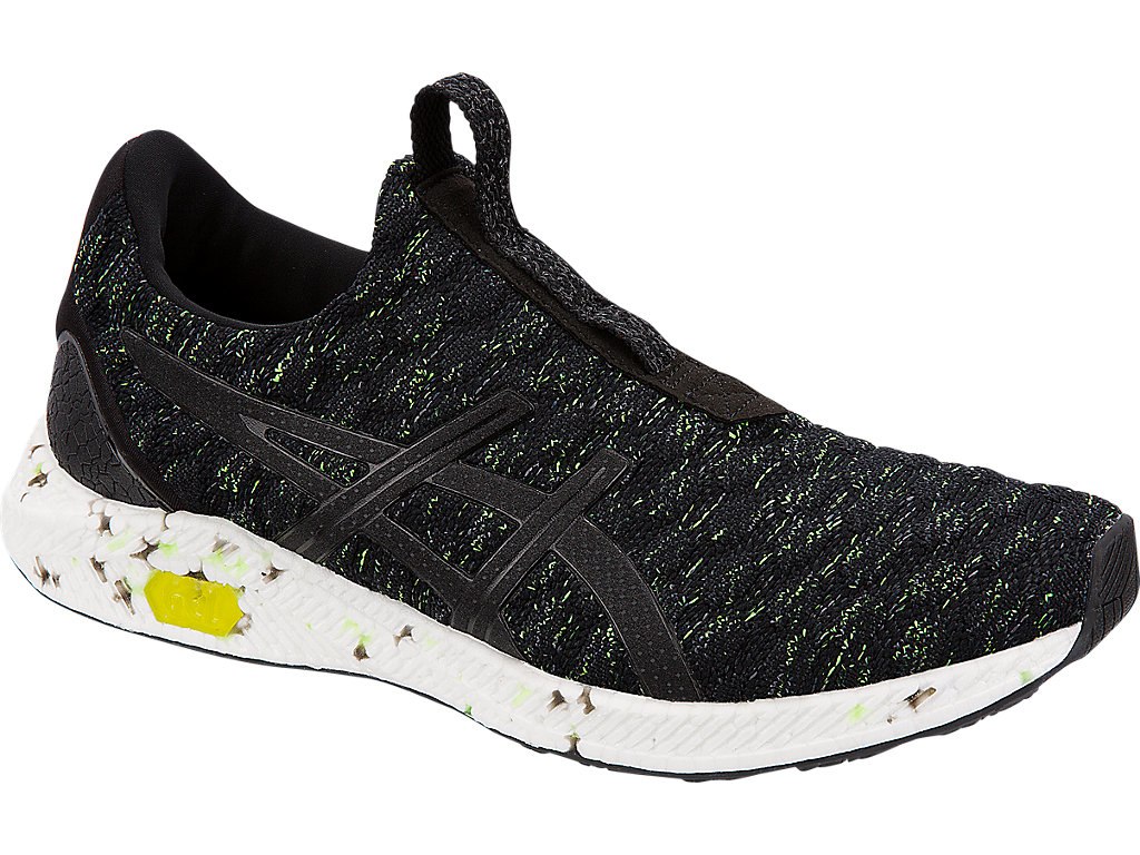 Asics Hypergel-Kenzen Running Shoes For Men Black/Yellow/Black 731TYQWT
