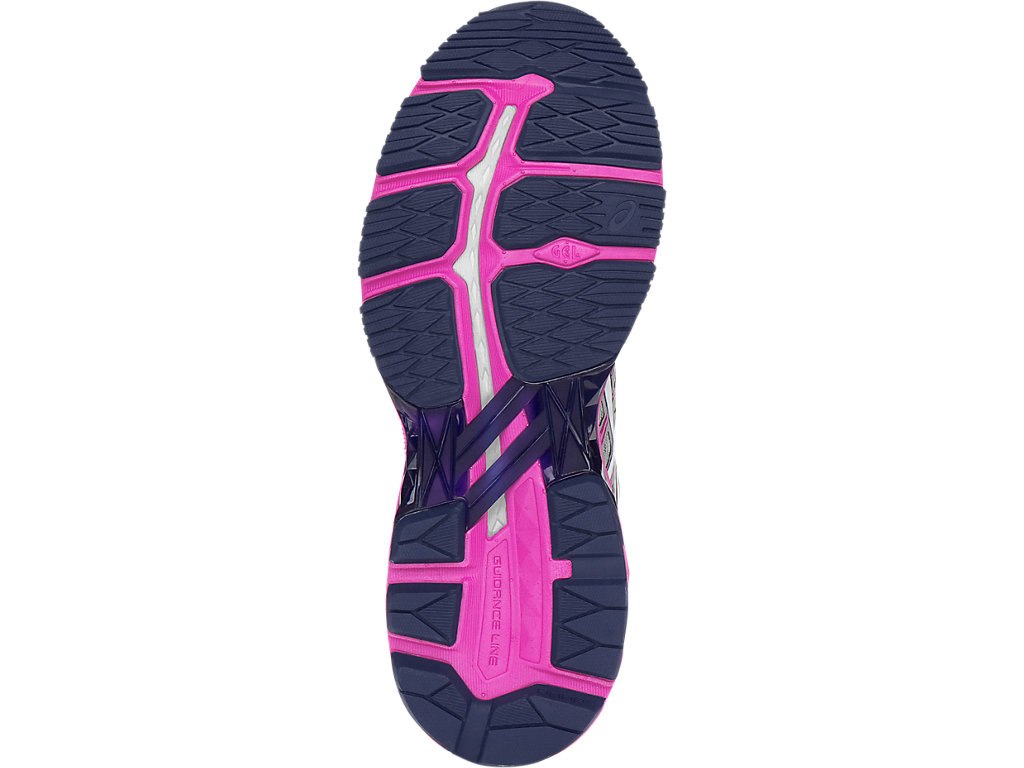 Asics Gt-2000 5 Running Shoes For Women Grey/White/Pink 732KCCJO