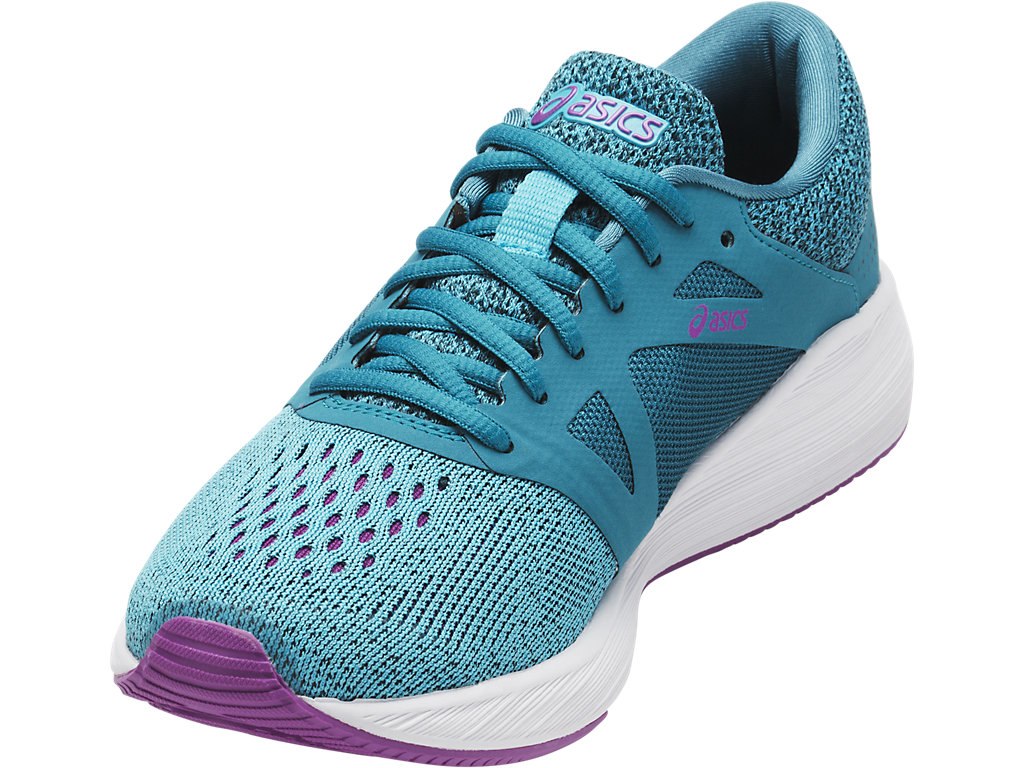Asics Roadhawk Ff Running Shoes For Women Light Turquoise/White/Purple 738CPVTS