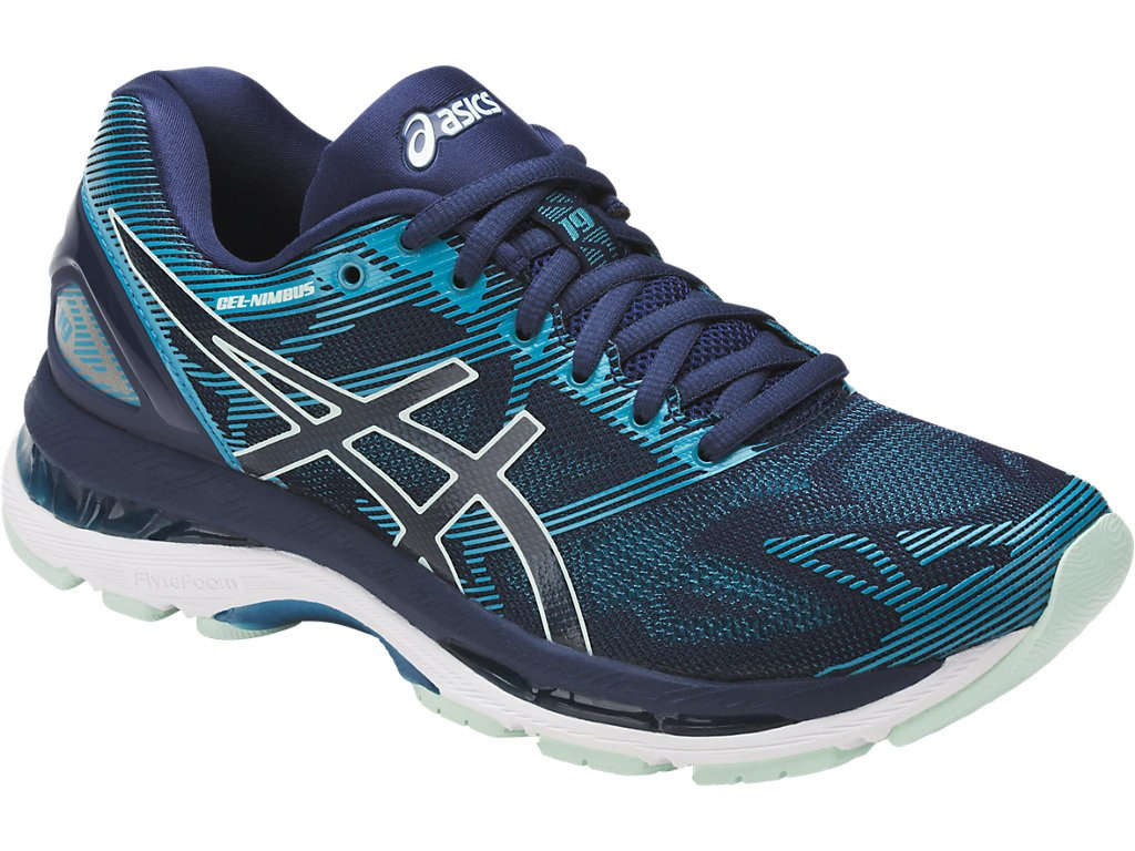 Asics Gel-Nimbus 19 Running Shoes For Women Blue 739SOFBR