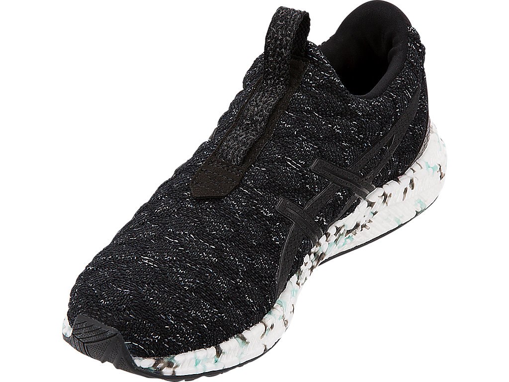 Asics Hypergel-Kenzen Running Shoes For Women Black/Green/White 744EOAIE