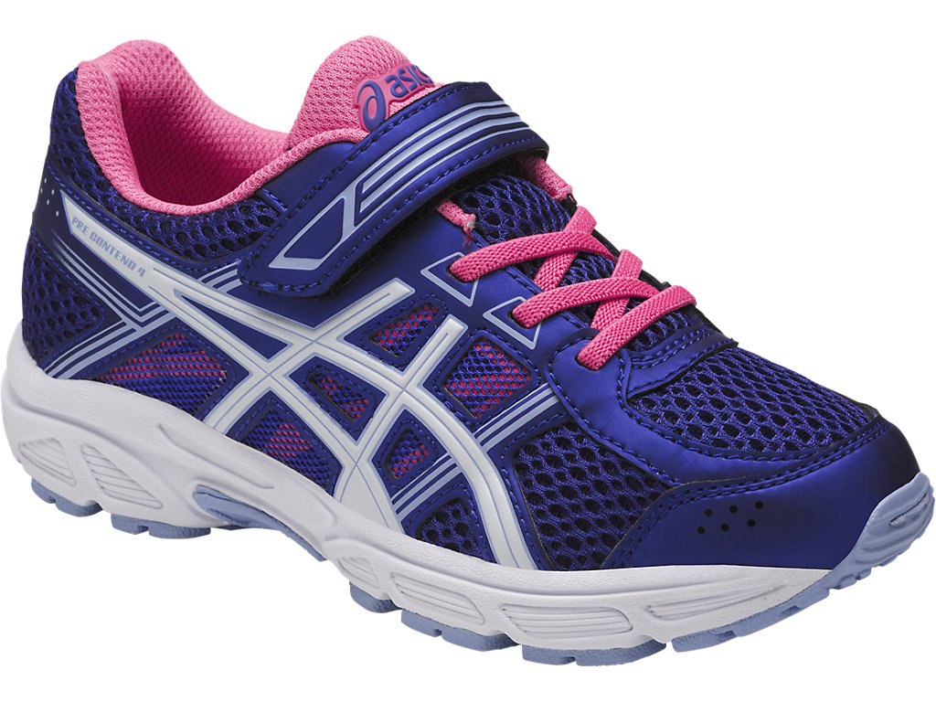 Asics Pre-Contend 4 Ps Running Shoes For Kids Blue Purple/White/Blue 751DSZZU