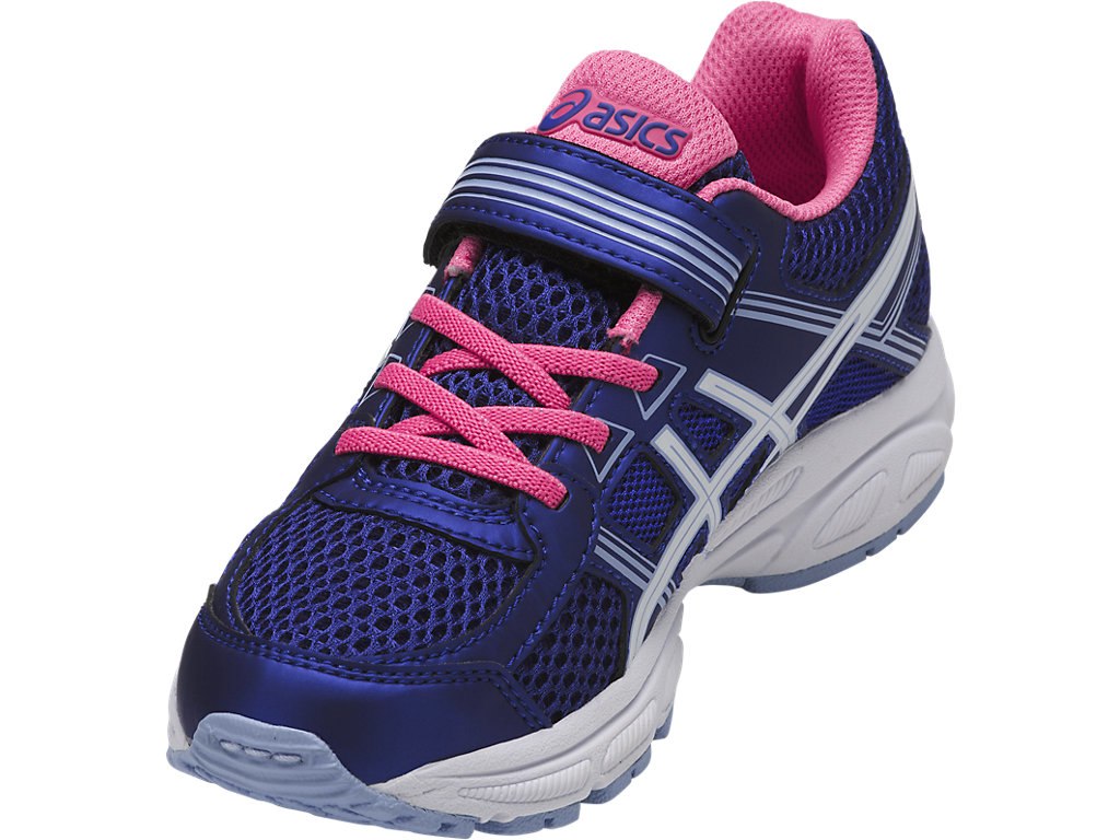 Asics Pre-Contend 4 Ps Running Shoes For Kids Blue Purple/White/Blue 751DSZZU