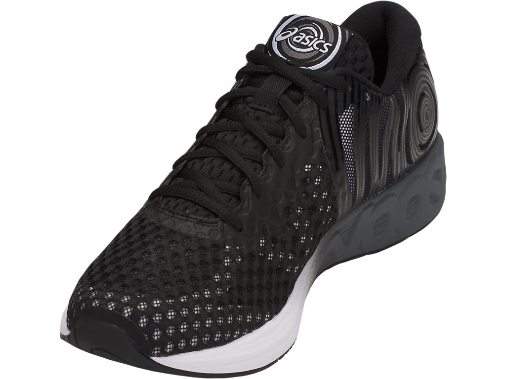 Asics Noosa Ff Running Shoes For Men Black/White/Dark Grey 758LGAHF