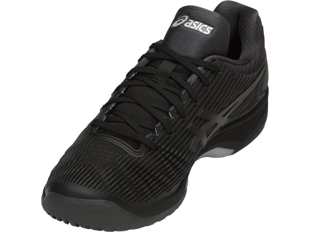 Asics Solution Speed Ff Tennis Shoes For Men Black/Silver 762BCEFI