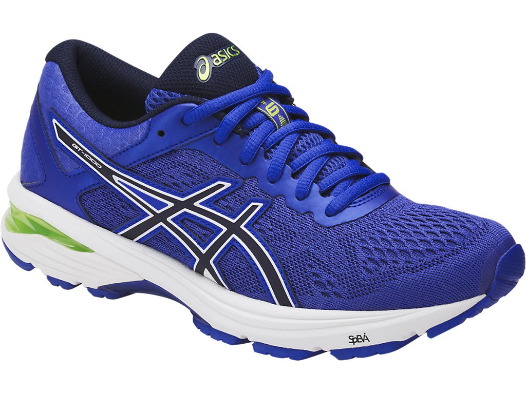 Asics Gt-1000 6 Running Shoes For Women Blue Purple/Indigo Blue/Light Green 762JQXGE