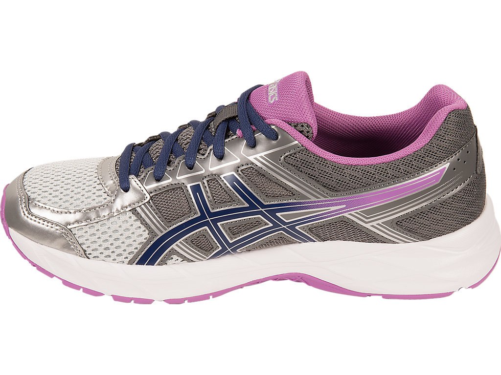 Asics Gel-Contend 4 Running Shoes For Women Silver/Dark Grey 777KSJQJ