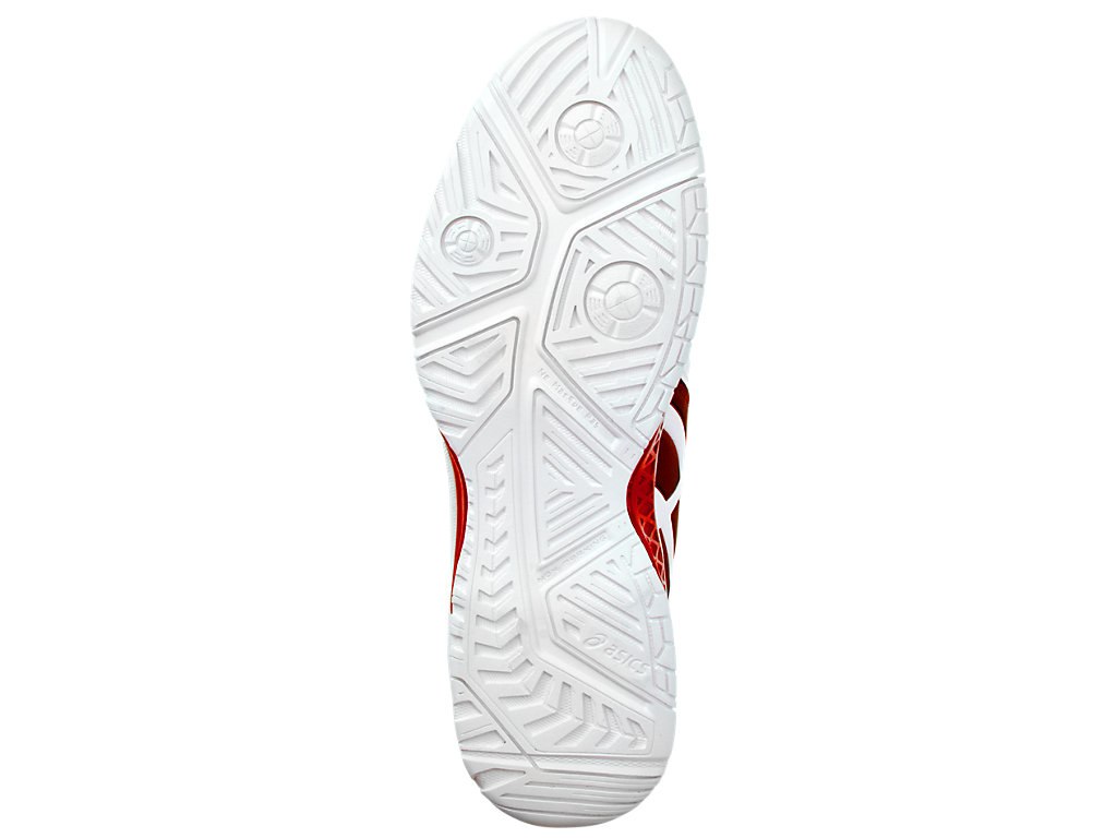 Asics Gel-Resolution 7 Tennis Shoes For Men Red/White 784DLNCW