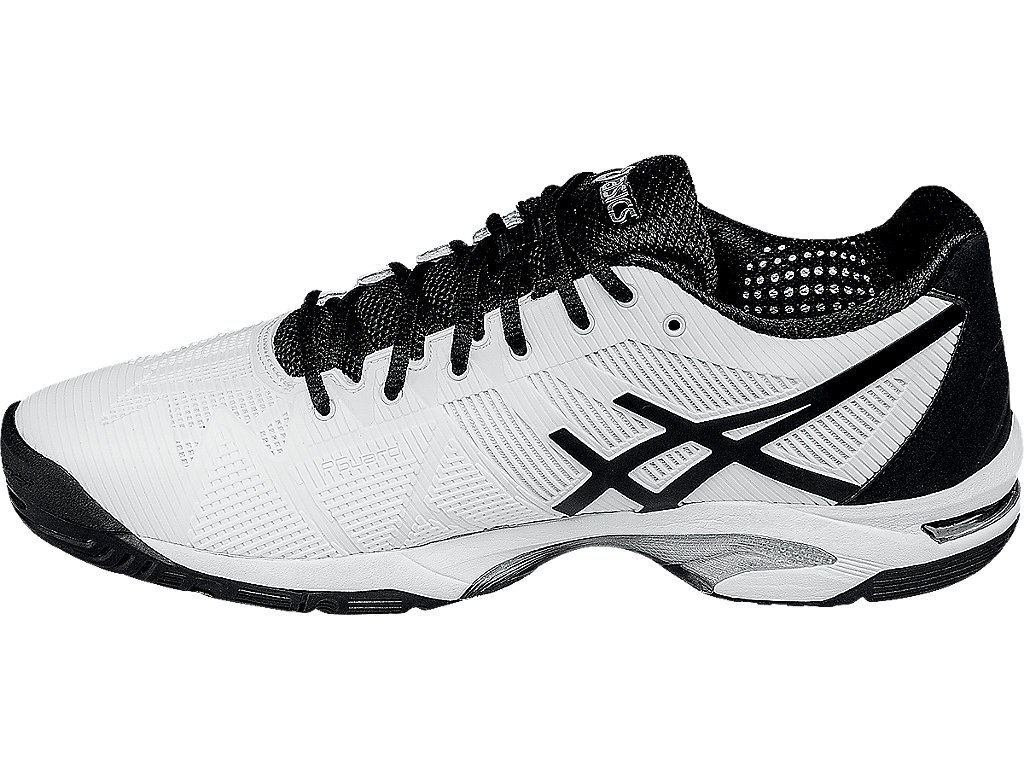 Asics Gel-Solution Speed 3 Tennis Shoes For Men White/Black/Silver 787XDASA