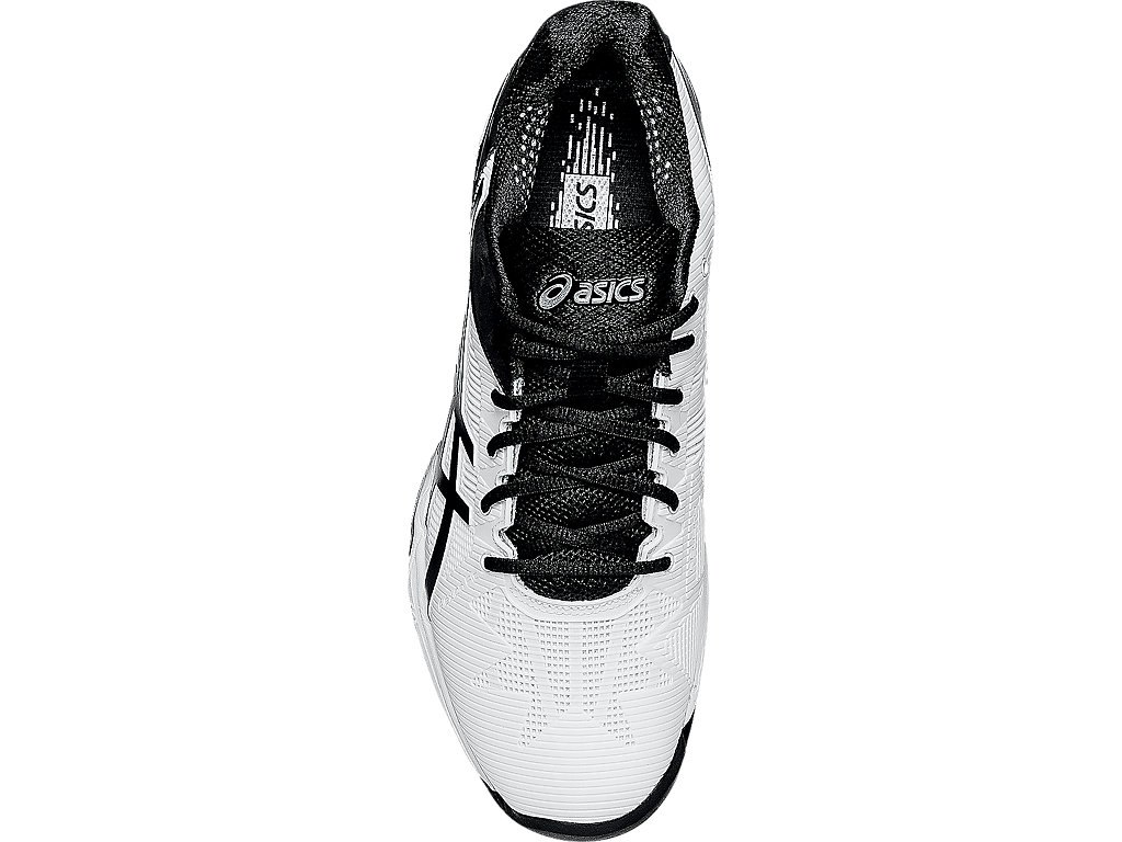 Asics Gel-Solution Speed 3 Tennis Shoes For Men White/Black/Silver 787XDASA