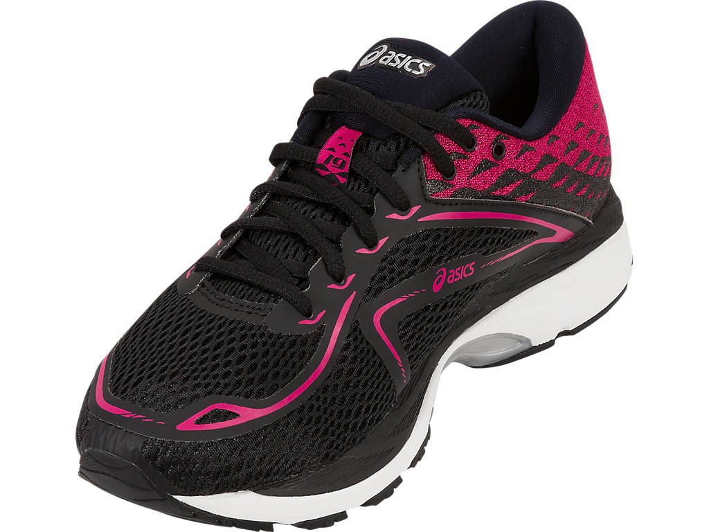 Asics Gel-Cumulus 19 Running Shoes For Women Black/Silver/Navy 792SYOPG