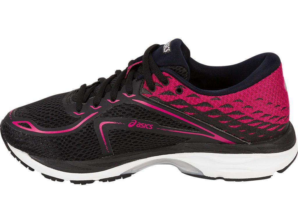 Asics Gel-Cumulus 19 Running Shoes For Women Black/Silver/Navy 792SYOPG