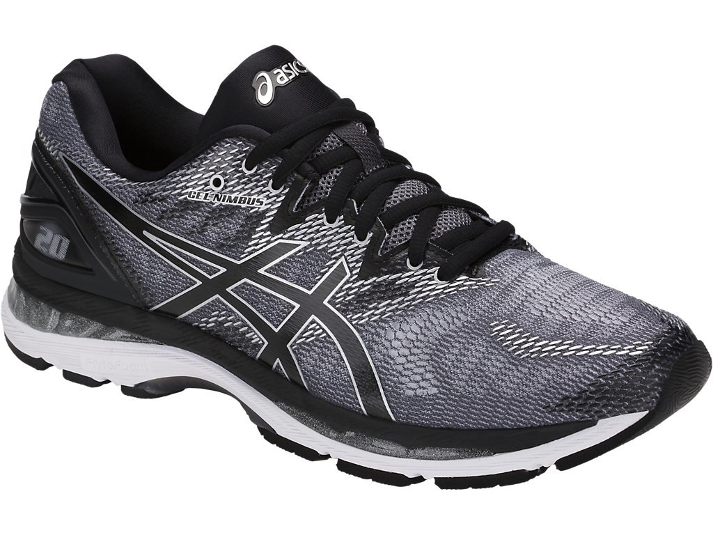 Asics Gel-Nimbus 20 Running Shoes For Men Dark Grey/Black/Silver 803UEMHA