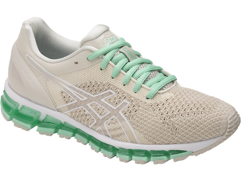Asics Gel-Quantum 360 Running Shoes For Women Cream/Green 806PXDOG