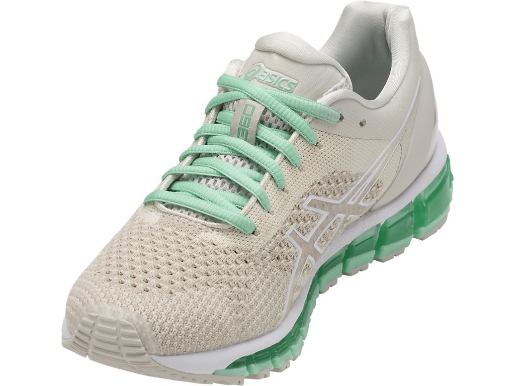 Asics Gel-Quantum 360 Running Shoes For Women Cream/Green 806PXDOG