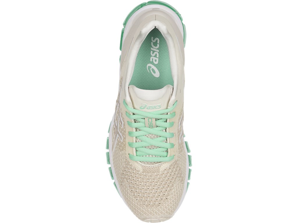 Asics Gel-Quantum 360 Running Shoes For Women Cream/Green 806PXDOG
