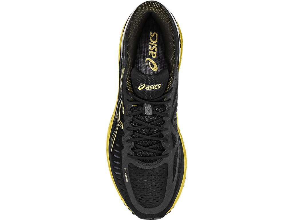 Asics Metarun Running Shoes For Men Black/Gold 813SSQBW