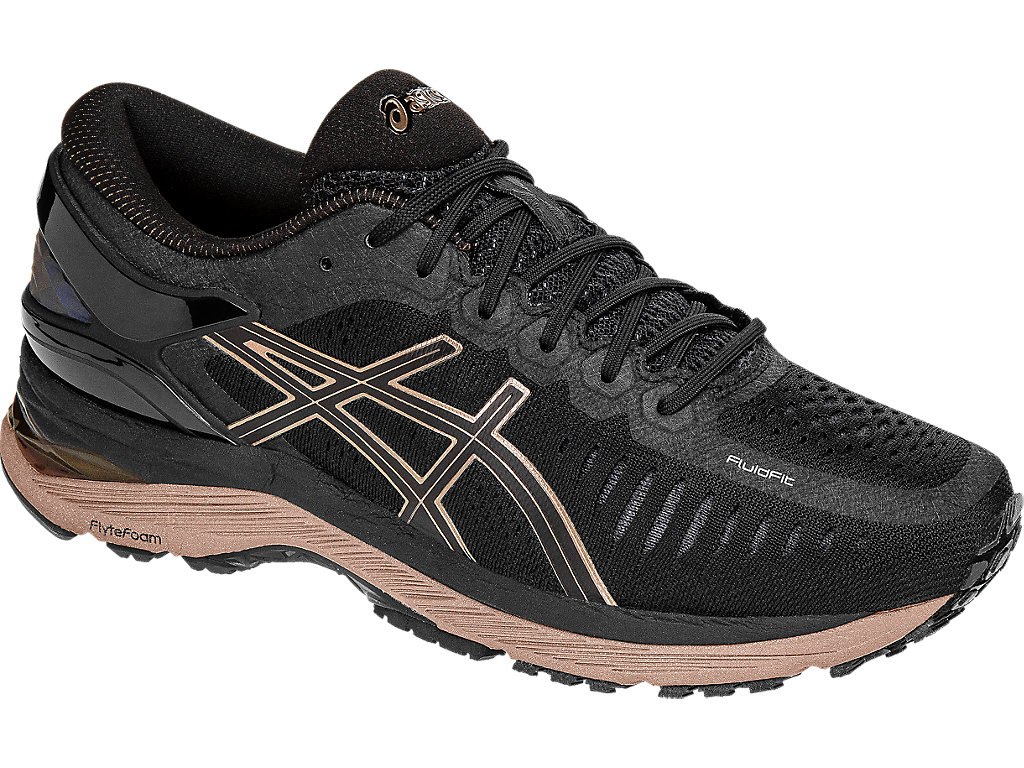 Asics Metarun Running Shoes For Women Black/Rose Gold 814OHTKW